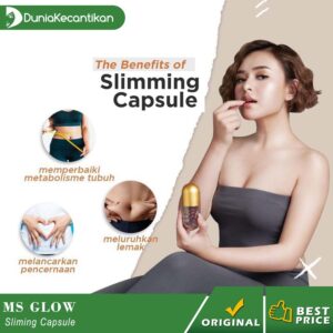 MS Glow Slimming Slim Capsule Fat Blocker Obat Diet Herbal